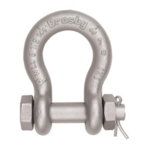 Crosby 3/4″ G-2130A Grade 80 Alloy Bolt Type Anchor Shackle – 4-3/4 Ton WLL – #1219516