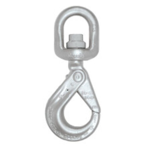 Crosby 7/32″ S-13326 Shur-Loc Grade 100 Self-Closing Swivel Hook – 3200 lbs WLL – #1004404