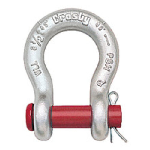 Crosby 1-1/8″ G-213 Round Pin Anchor Shackle – 9-1/2 Ton WLL – #1018197