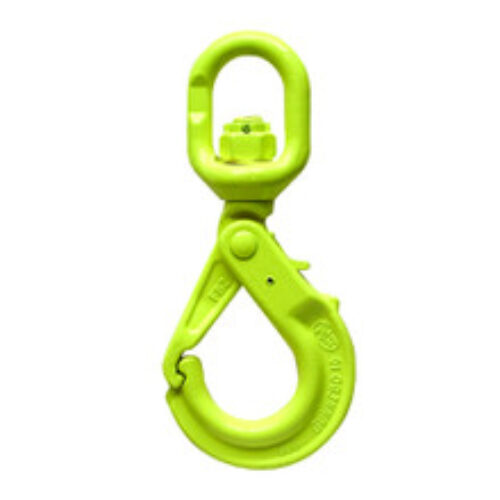 Gunnebo 1/2″ LBK-13-10 Grade 100 Self-Closing Swivel Hook – 15000 lbs WLL – #Z100993